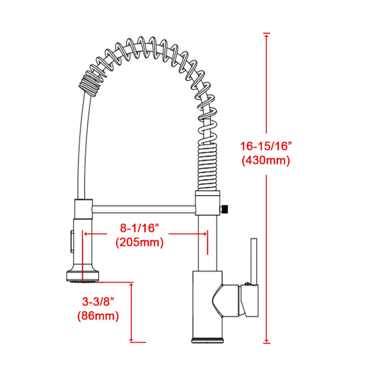 Basin Mixer Tap Faucet w/Extend -Kitchen Laundry Sink