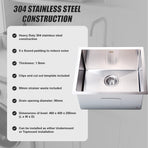 Stainless Steel Sink - 510 x 450mm