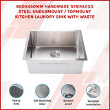 Stainless Steel Sink - 600 x 450mm