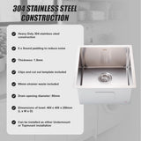 Stainless Steel Sink - 450 x 450mm