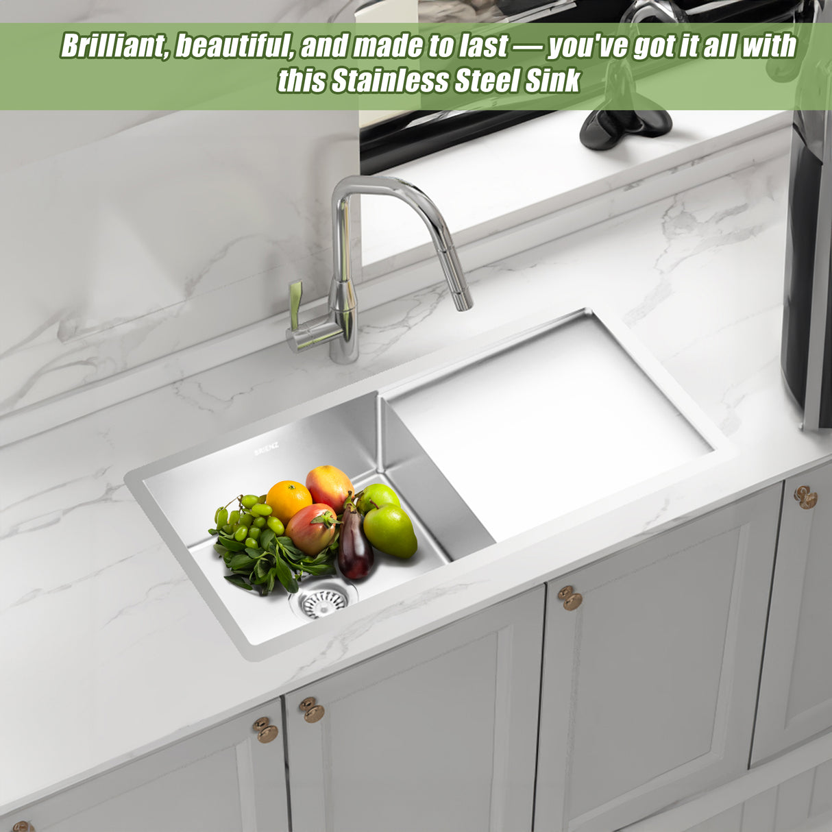 Stainless Steel Sink - 950 x 450mm