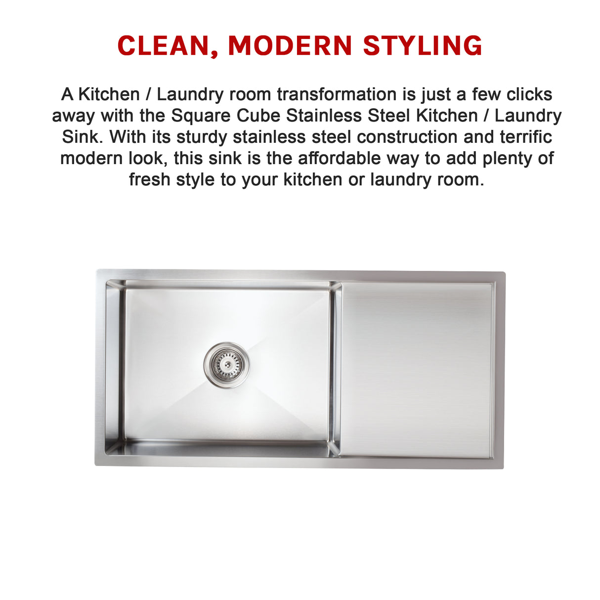 Stainless Steel Sink - 950 x 450mm