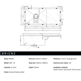 Stainless Steel Sink - 950 x 450mm