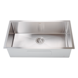 Stainless Steel Sink - 810 x 450mm - Top-Down View