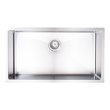 Stainless Steel Sink - 810 x 450mm - Low Angle