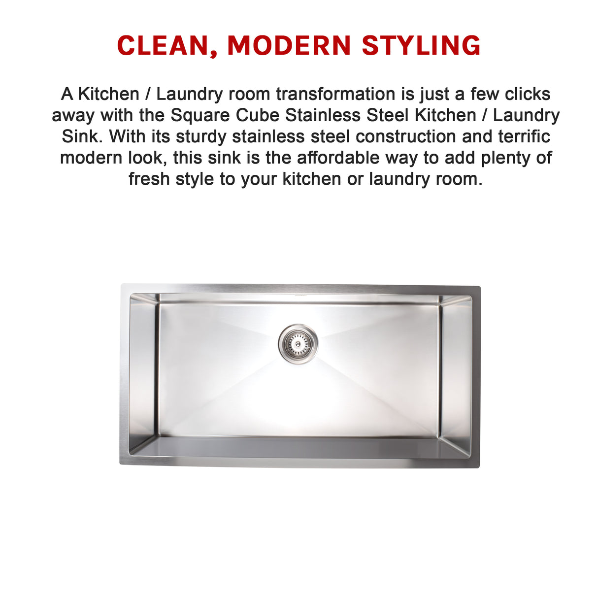 Stainless Steel Sink - 900 x 450mm