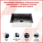 Stainless Steel Sink - 700 x 450mm