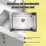 Stainless Steel Sink - 700 x 500mm - Side View