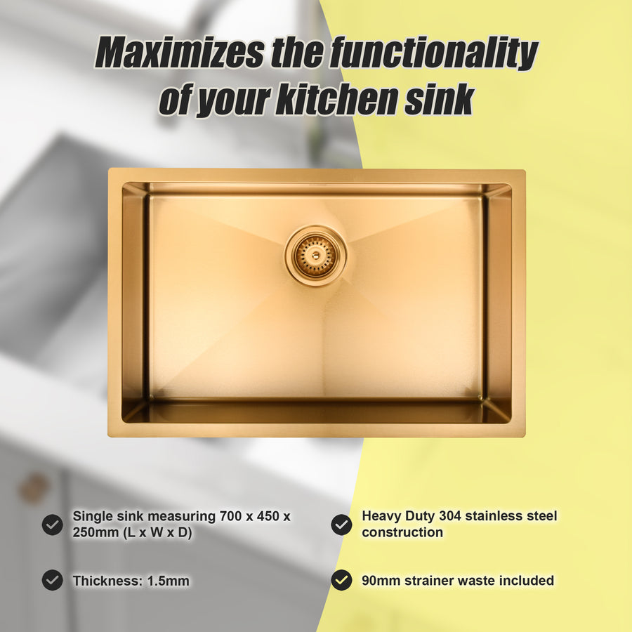 Stainless Steel Sink - 700 x 450mm