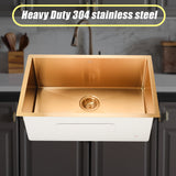 Stainless Steel Sink - 700 x 450mm - Close-Up Angle