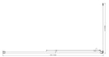 150mm Adjustable (1700x800mm) Single Door Corner Sliding Glass Shower Screen in Chrome - Close-Up Angle