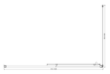 150mm Adjustable (1700x1010mm) Single Door Corner Sliding Glass Shower Screen in Chrome