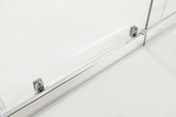 120-130cm Adjustable Wall to Wall Sliding Glass Shower Door in Chrome