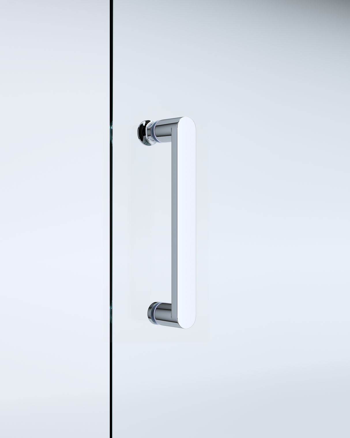 130-140cm Adjustable Wall to Wall Sliding Glass Shower Door in Chrome