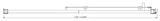 130-140cm Adjustable Wall to Wall Sliding Glass Shower Door in Chrome - Close-Up Angle
