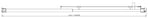 120-130cm Adjustable Wall to Wall Sliding Glass Shower Door in Black