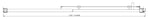 130-140cm Adjustable Wall to Wall Sliding Glass Shower Door in Black