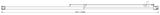 155-170cm Adjustable Wall to Wall Sliding Glass Shower Door in Chrome - Close-Up Angle