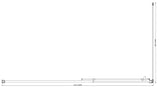 150mm Adjustable (2000x1010mm) Single Door Corner Sliding Glass Shower Screen in Chrome - Close-Up Angle