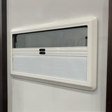 RV Caravan Camper Van Hinged Push Out Window Motorhome Exit Window 900mm x 500mm - Top-Down View