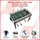 Foosball Soccer Table Game Activity for Home Office Recreation - Close-Up Angle
