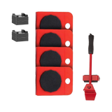 4 X All-purpose Dolly Plastic Heavy Duty Furniture Mover Slider Set - Side View