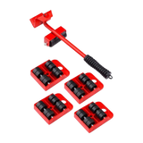 4 X All-purpose Dolly Plastic Heavy Duty Furniture Mover Slider Set - Top-Down View