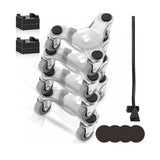 4 X All-purpose Dolly Metal Heavy Duty Furniture Mover Slider Set - Side View