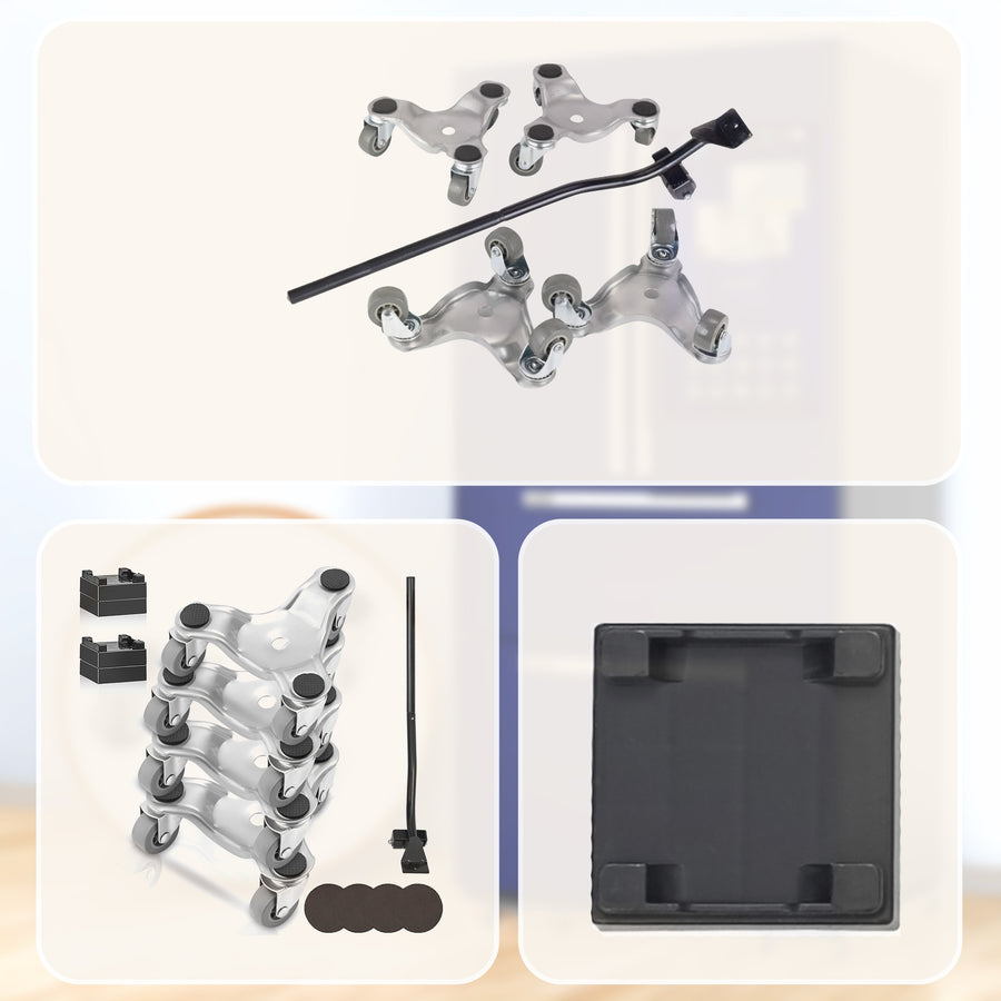 4 X All-purpose Dolly Metal Heavy Duty Furniture Mover Slider Set