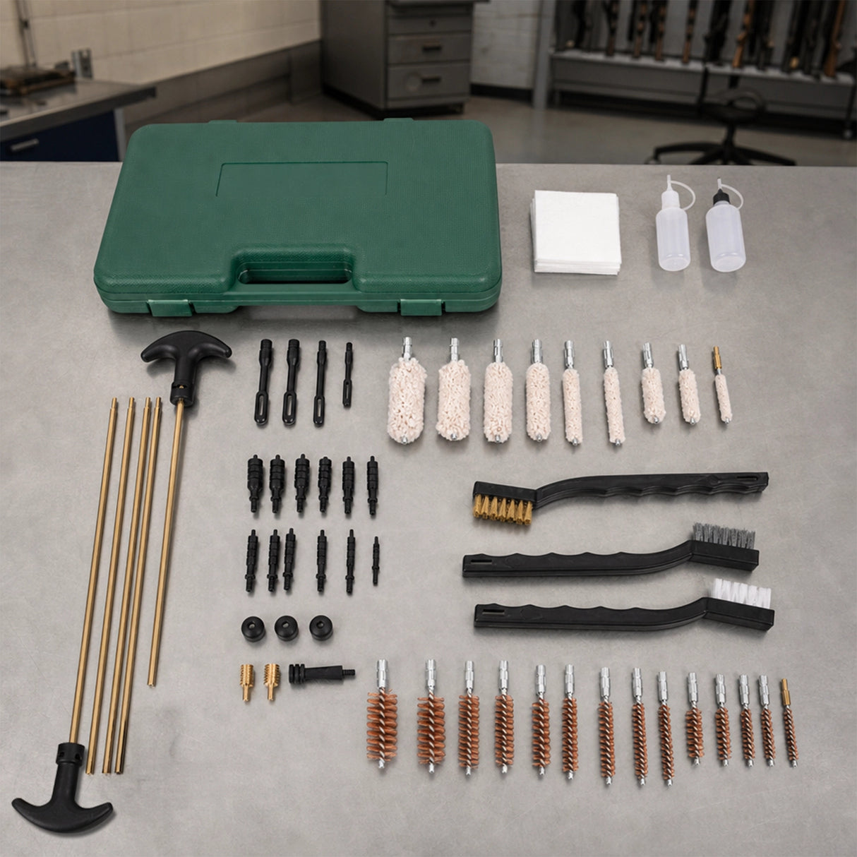 Universal Barrel All-purpose Gun Cleaning Kit for Rifle Pistol Shotgun Muzzleloader