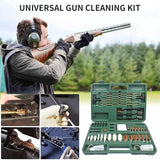 Universal Barrel All-purpose Gun Cleaning Kit for Rifle Pistol Shotgun Muzzleloader - Close-Up Angle