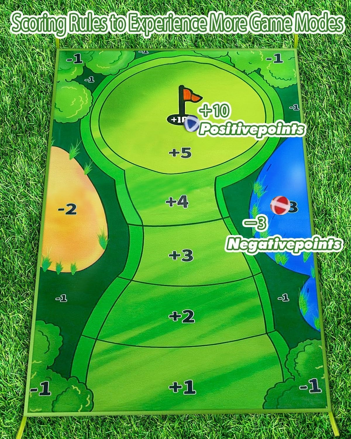 Casual Indoor Golf Putting Practice Set Golf Party Game Mats