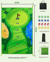 Casual Indoor Golf Putting Practice Set Golf Party Game Mats - Rear View