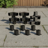 Roof Pergola Gazebo Shed Matte Black Steel Brackets DIY Kits