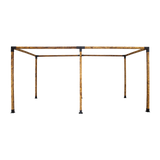 Roof Pergola Gazebo Shed Matte Black Steel Brackets DIY Kits - Extra Image