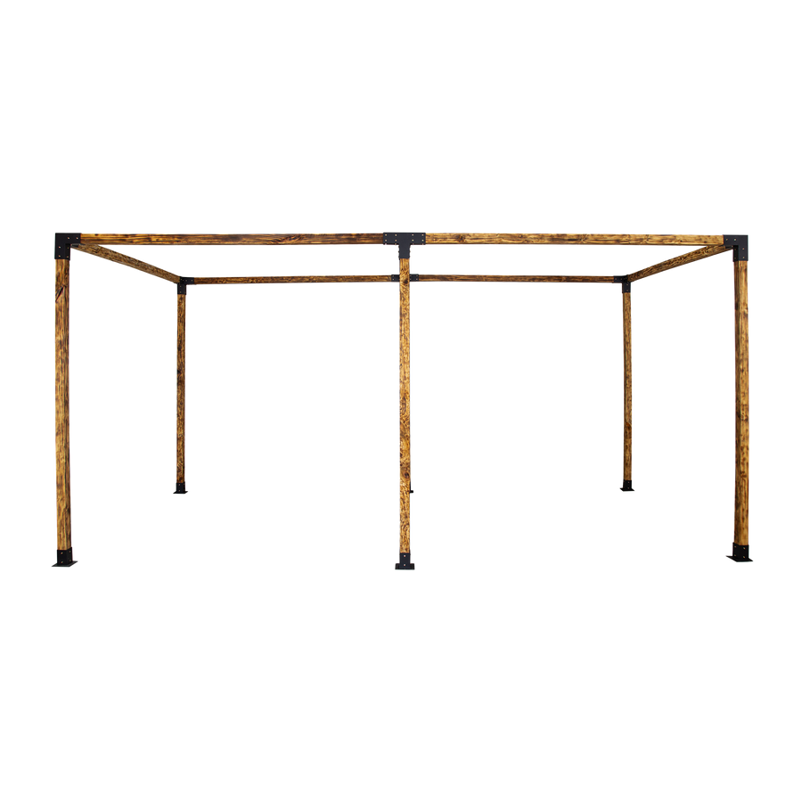 Roof Pergola Gazebo Shed Matte Black Steel Brackets DIY Kits