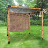 Roof Pergola Gazebo Shed Matte Black Steel Brackets DIY Kits - Extra Image
