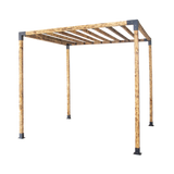 Roof Pergola Gazebo Shed Matte Black Steel Brackets DIY Kits - Extra Image