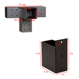Roof Pergola Gazebo Shed Matte Black Steel Brackets DIY Kits - Extra Image