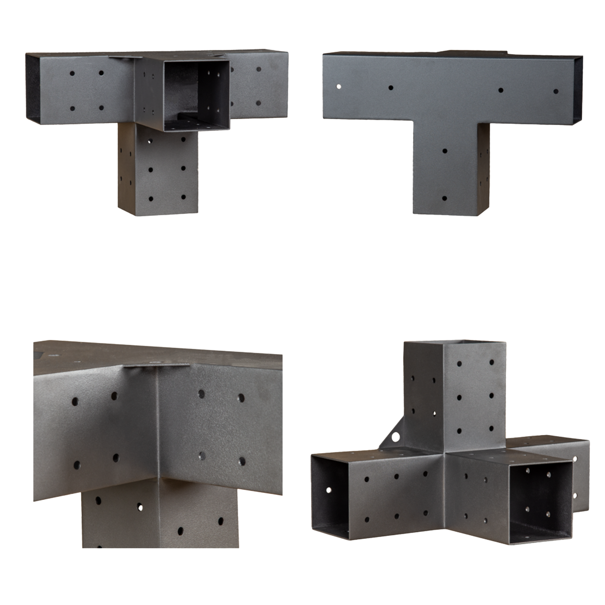 Roof Pergola Gazebo Shed Matte Black Steel Brackets DIY Kits