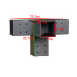 Roof Pergola Gazebo Shed Matte Black Steel Brackets DIY Kits