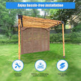 Roof Pergola Gazebo Shed Matte Black Steel Brackets DIY Kits - 45-Degree Angle