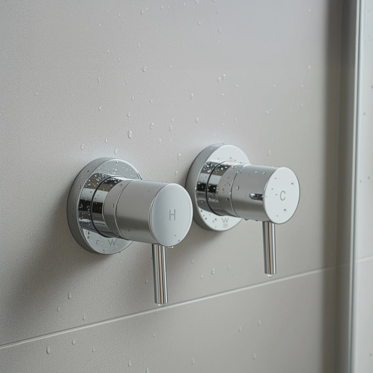Bathroom Shower Bath Hot and Cold Mixer WATERMARK Certified in Chrome