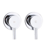 Bathroom Shower Bath Hot and Cold Mixer WATERMARK Certified in Chrome - Side View