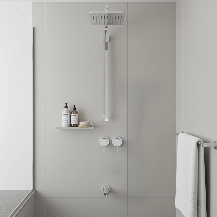 Bathroom Shower Bath Hot and Cold Mixer WATERMARK Certified in Chrome