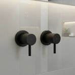 Bathroom Shower Bath Hot and Cold Mixer WATERMARK Certified in Black
