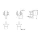 Bathroom Shower Bath Hot and Cold Mixer WATERMARK Certified in Black