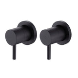 Bathroom Shower Bath Hot and Cold Mixer WATERMARK Certified in Black - Top-Down View