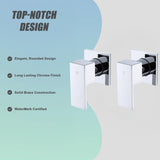 Bathroom Shower Bath Hot and Cold Square Mixer WATERMARK Certified in Chrome