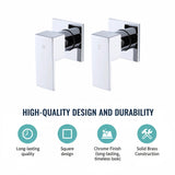 Bathroom Shower Bath Hot and Cold Square Mixer WATERMARK Certified in Chrome